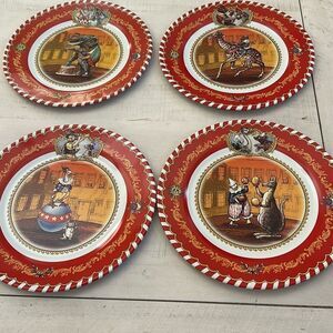 RESTORATION HARDWARE Tin Circus Plates w/Tin